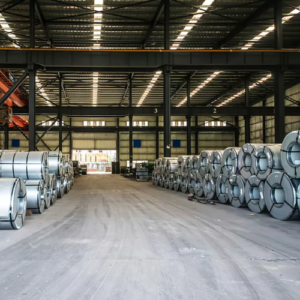 stainless steel coils in the warehouse