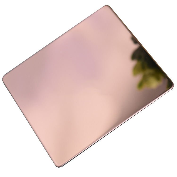 Factory Wholesale AISI ASTM 4X8FT 5x10FT 201 304 316 430 8K Pink Colored Mirror Stainless Steel Sheet Plate