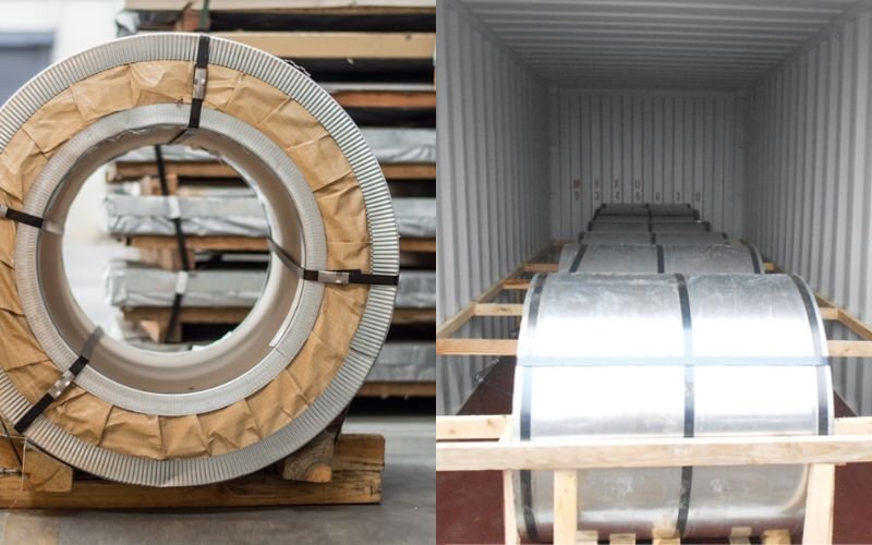 stainless steel coil in containers